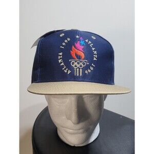 VINTAGE LOGO 7 OLYMPIC GAMES ATLANTA 1996 SNAPBACK HAT NEW
